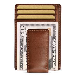 5381 Carryall Slim Money Clip Wallet , Strong Magnetic Clip, Front Pocket